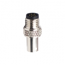 Moldable Connector, A Code - M8 6pins A code male moldable connector with shielded